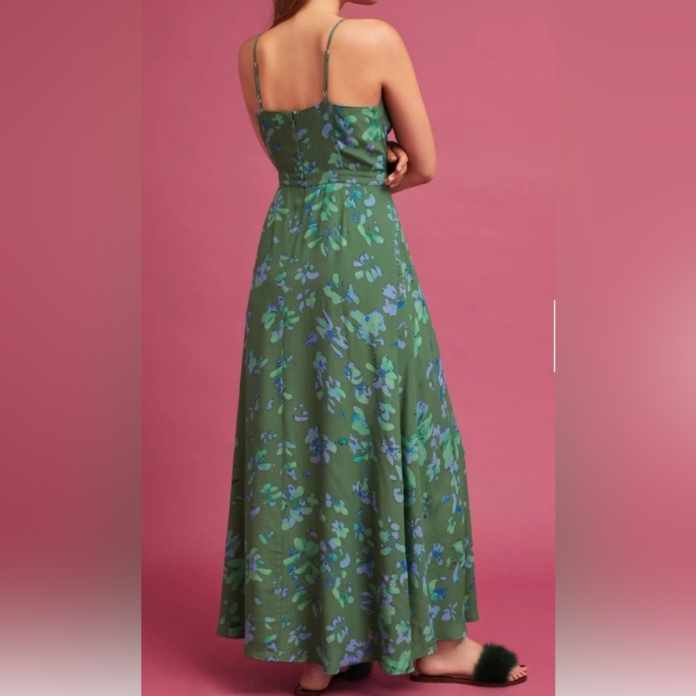 Tracy Reese Green and Blue Floral Dress - Picture 3 of 7